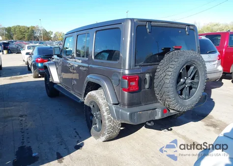 2020 Jeep Wrangler Unlimited Sahara Altitude 4X4 из США, поврежденный, VIN 1C4HJXEGXLW330566
